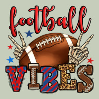 Football Vibes Red And Blue Ladies Tee | Teevron