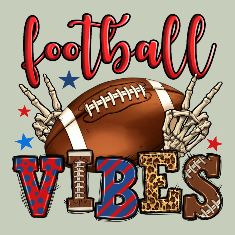 Football Vibes Red And Blue Ladies Tee by HowdyJamesFarm | Teevron