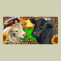 Charolais Bull And Black Angus Bull With Farm Heavy Core Tee | Teevron