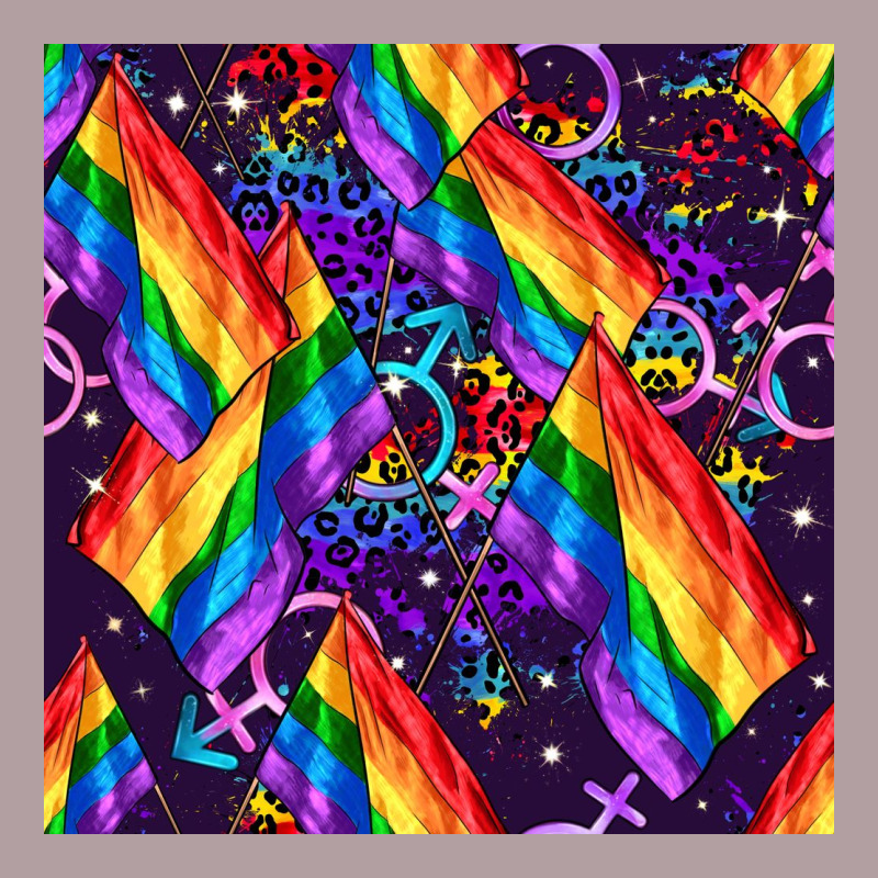 Lgbt Flag Seamless Pattern Vintage Hoodie by FaDigitalArtStudio | Teevron