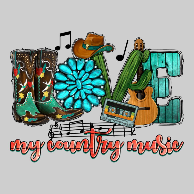 Western Love My Country Music Premium Tee by HowdyJamesFarm | Teevron
