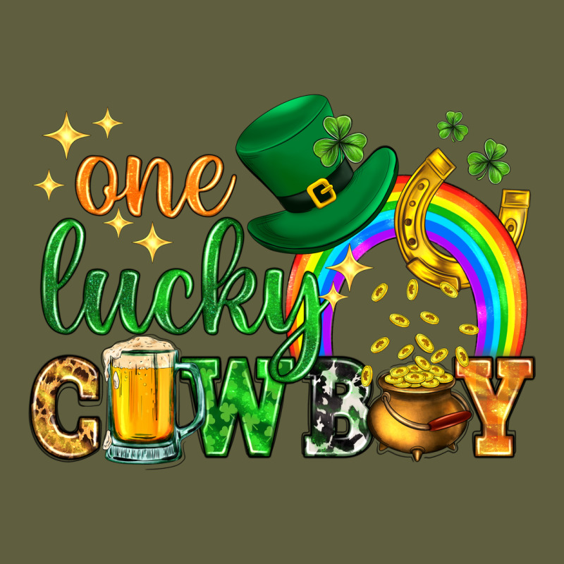 One Lucky Cowboy St. Patricks Day Vintage Tee by HowdyJamesFarm | Teevron