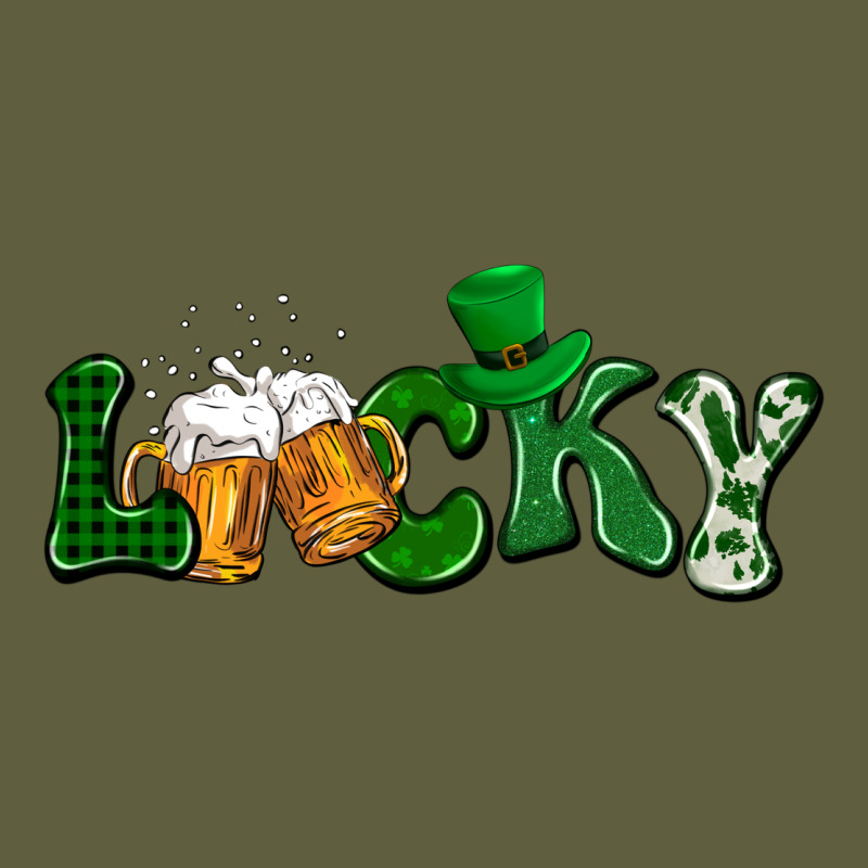Lucky With Beer St. Patricks Day Vintage Tee by HowdyJamesFarm | Teevron