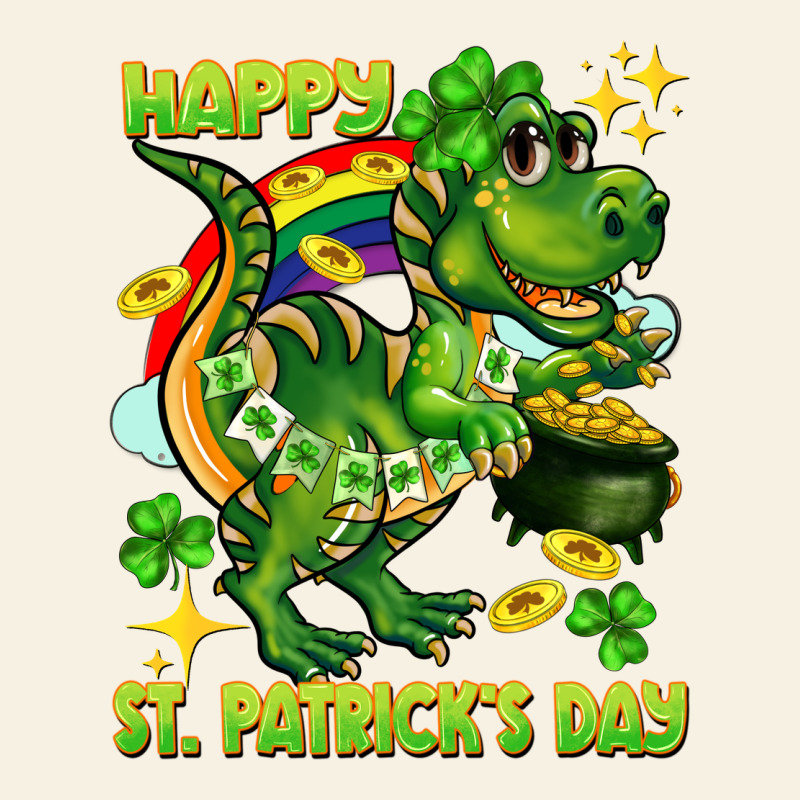 Happy St. Patrick's Day T-rex Vintage Tee by CowGirlArtShop | Teevron