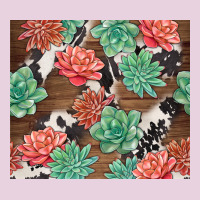 Succulents And Cowhide Ladies Tee | Teevron