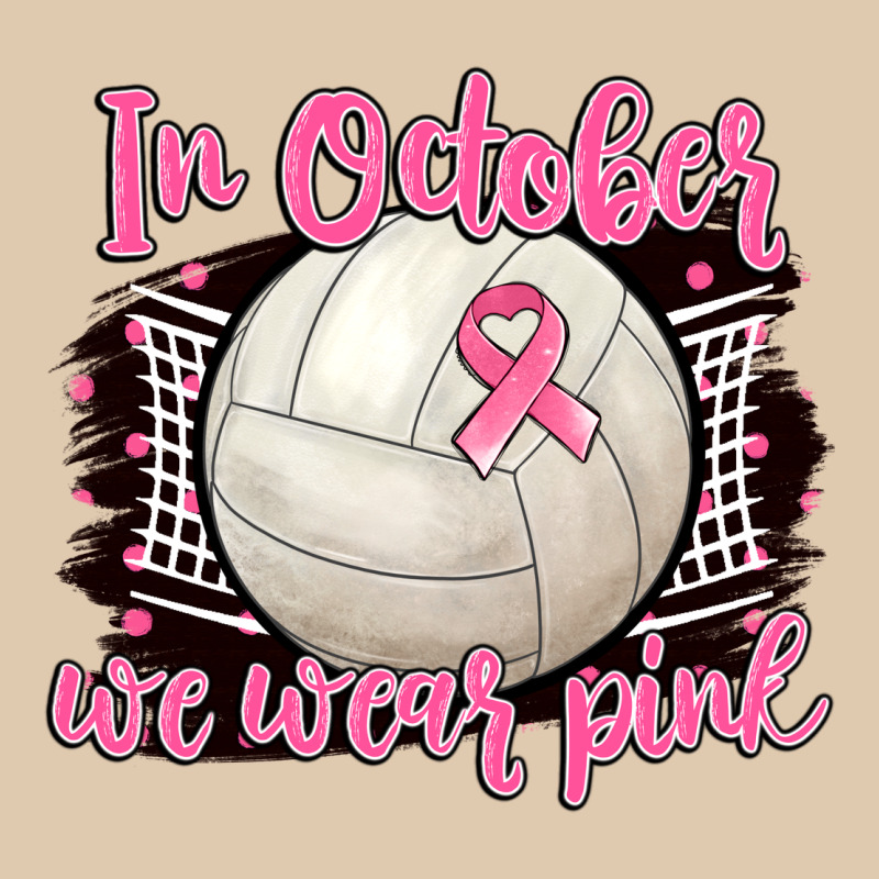 In October We Wear Pink Volleyball Heavyweight Sweatshirt by BarkalooDesign | Teevron