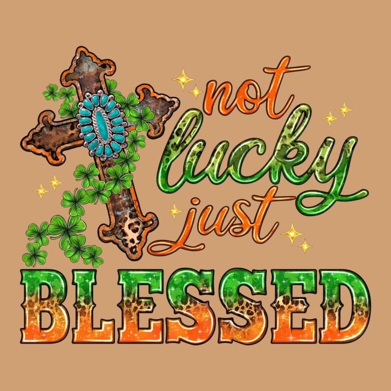 Not Lucky Just Blessed With Cross St. Patricks Day Vintage Tee by HowdyJamesFarm | Teevron