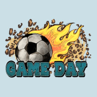 Game Day Soccer Leopard Flames Fireball Ladies Tee | Teevron