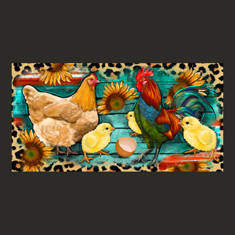 Chicken Rooster And Chicks With Leopard Heavy Core Tee by RanaPortraitStore | Teevron