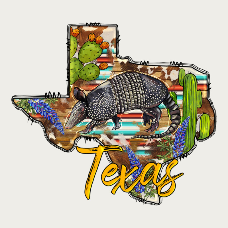 Texas Map Armadillo Zipper Hoodie by BarkalooDesign | Teevron