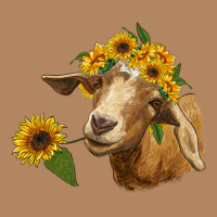 Goat With Sunflower Long Sleeve Tee | Teevron