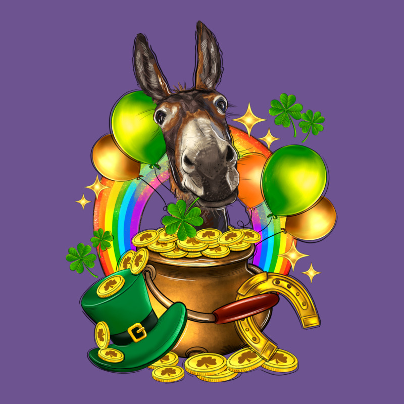 St. Patrick's Donkey With Balloon Vintage Tee by HowdyJamesFarm | Teevron
