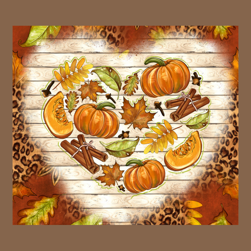 Fall Heart With Leopard Premium Tee by TumblerDesignByShophia | Teevron