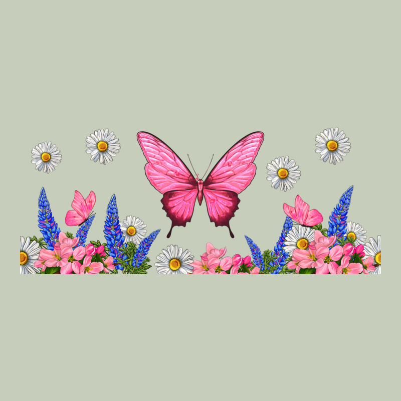 Butterflies And Flowers Ladies Tee by TumblerDesignByShophia | Teevron