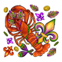 Crawfish and fleur de lis | Teevron