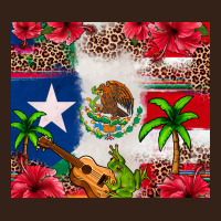 Mexican And Puerto Rico Flag Heavy Core Tee | Teevron
