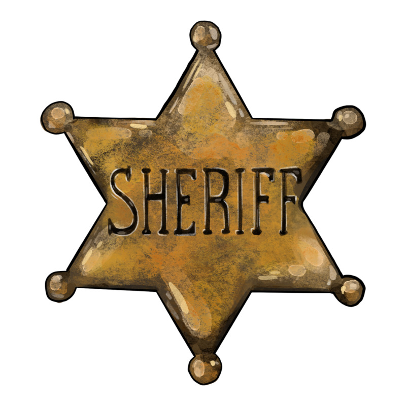Sheriff Star Zipper Hoodie by BarkalooDesign | Teevron