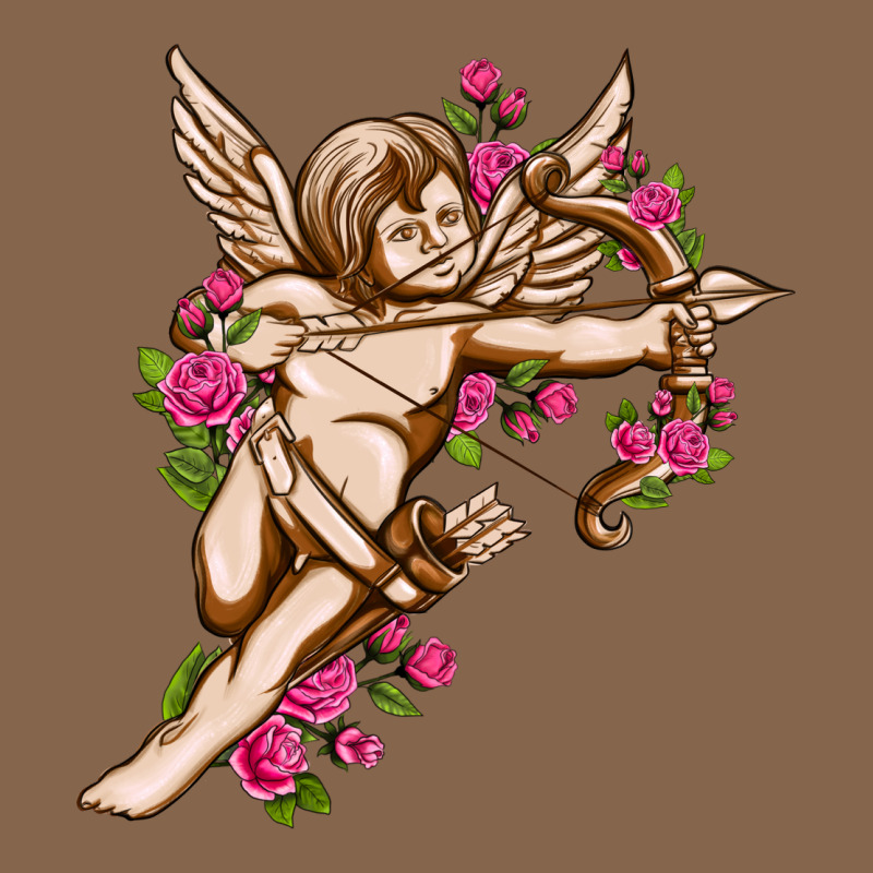 Cupid With Rose Valentine's Day Premium Tee by HowdyJamesFarm | Teevron