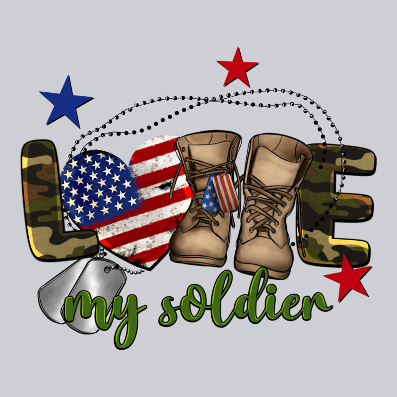 Love My Soldier Heavyweight Sweatshirt by BarkalooDesign | Teevron
