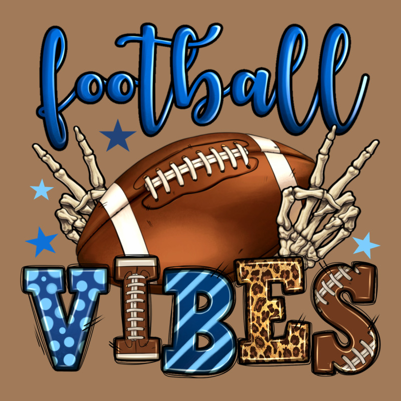 Football Vibes Blue And Grey Team Color Classic Tee by HowdyJamesFarm | Teevron