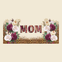 Mom Burgundy Flowers With Leopard Premium Tee | Teevron