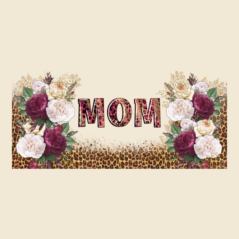 Mom Burgundy Flowers With Leopard Premium Tee by TumblerDesignByShophia | Teevron