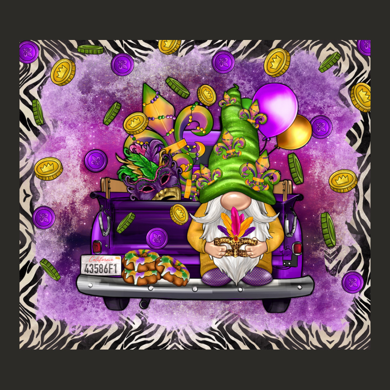 Mardi Gras Gnome On The Truck Heavy Core Tee by NancyCooperArtShop | Teevron