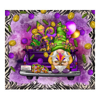 Mardi Gras gnome on the truck | Teevron