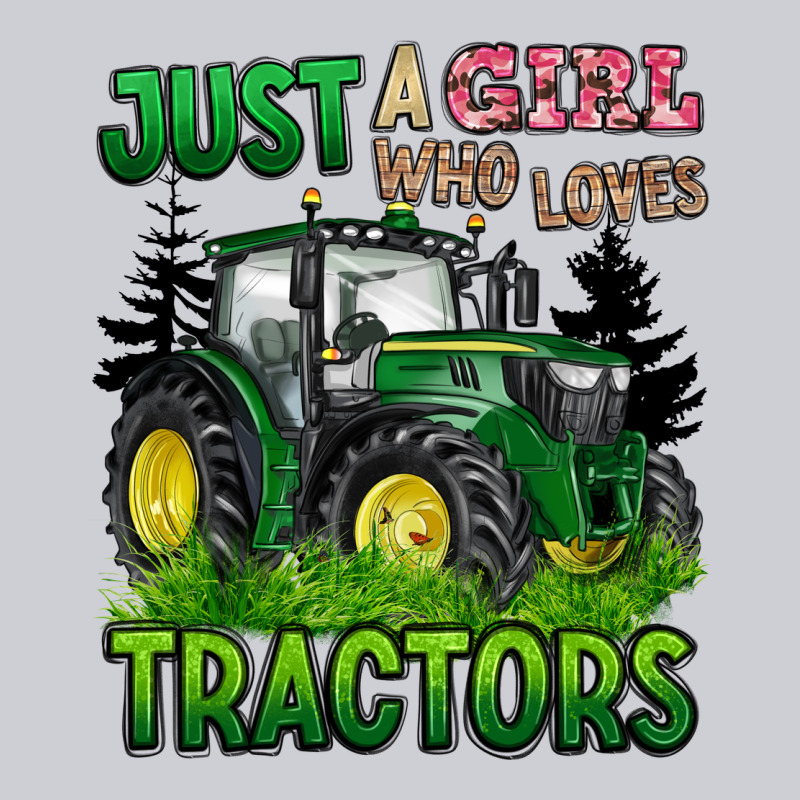 Just A Girl Who Loves Tractors Heavyweight Sweatshirt by BarkalooDesign | Teevron