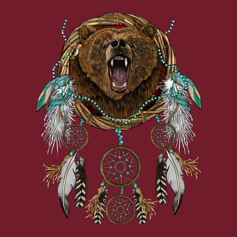 Bear  Native Dreamcatcher Zipper Hoodie by BarkalooDesign | Teevron