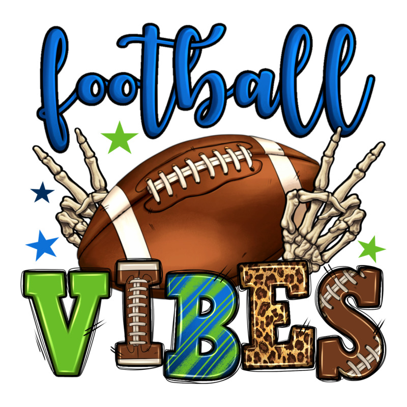Football Vibes Green And Blue Classic Tee by HowdyJamesFarm | Teevron