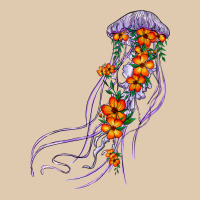 Light Purple Jellyfish And Floral Heavyweight Sweatshirt | Teevron