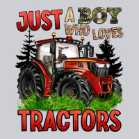 Just A Boy Who Loves Tractors Red Tractor Heavyweight Sweatshirt | Teevron