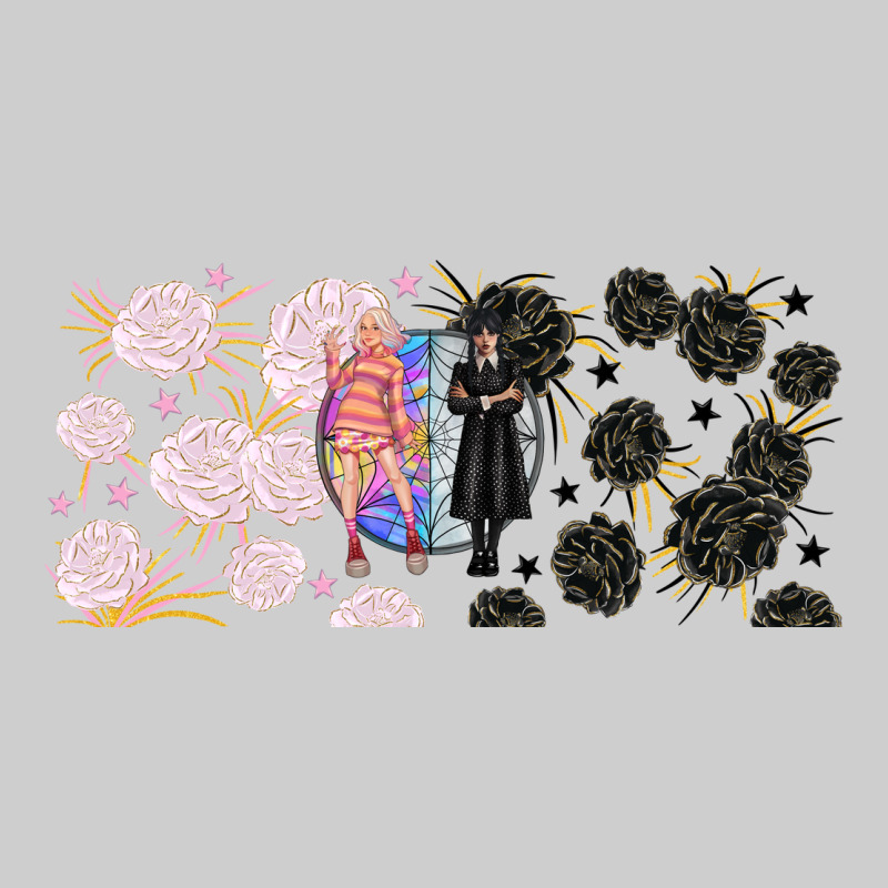 Gothic Girl And Colorful Girl Best Friends With Premium Tee by TumblerDesignByShophia | Teevron