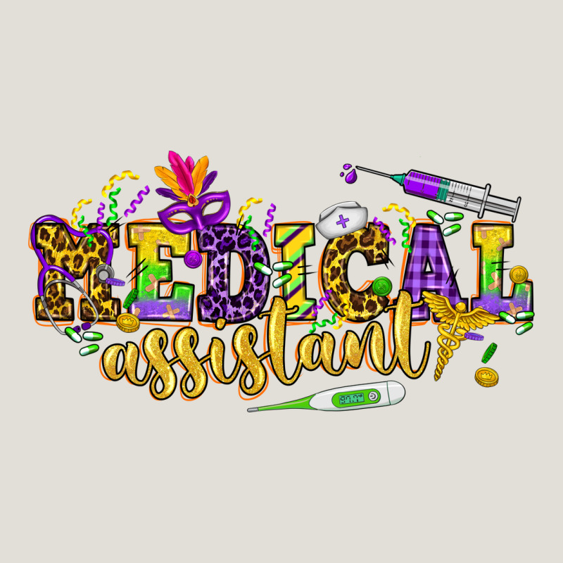 Ma Medical Assistant Mardi Gras Heavy Core Tee by NancyCooperArtShop | Teevron