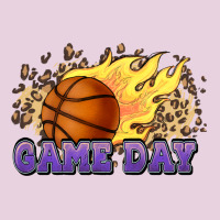 Game Day Basketball Leopard Flames Fireball Ladies Tee | Teevron