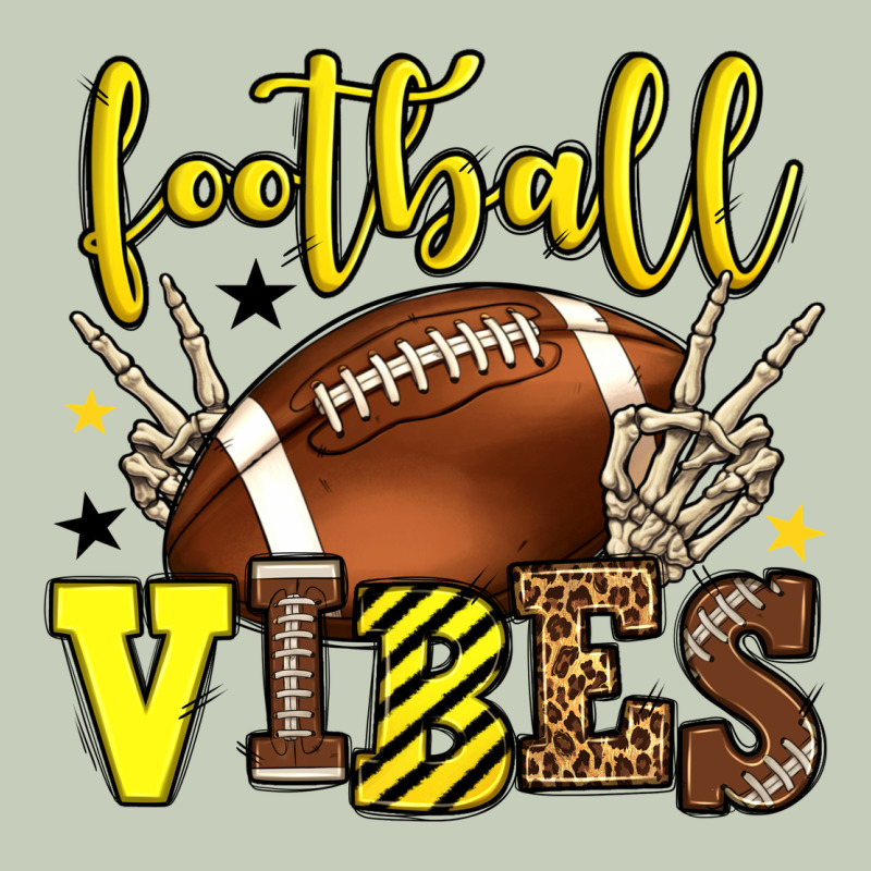 Football Vibes Yellow And Black Team Color Classic Tee by HowdyJamesFarm | Teevron