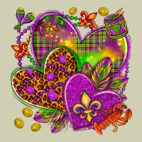 Mardi Gras Hearts Heavy Core Tee | Teevron