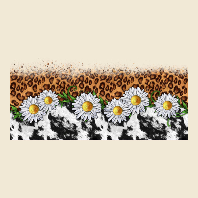 Cowhide Leopard Daisies Ladies Tee by TumblerDesignByShophia | Teevron
