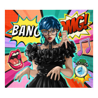 pop art gothic girl | Teevron