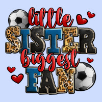 Little Sister Biggest Fan Soccer Urban Heavy Tee | Teevron