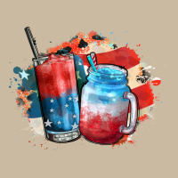 Red White And Blue Slushy Cocktail Long Sleeve Tee | Teevron