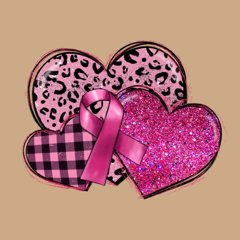 Breast Cancer Hearts Vintage Hoodie by FaDigitalArtStudio | Teevron