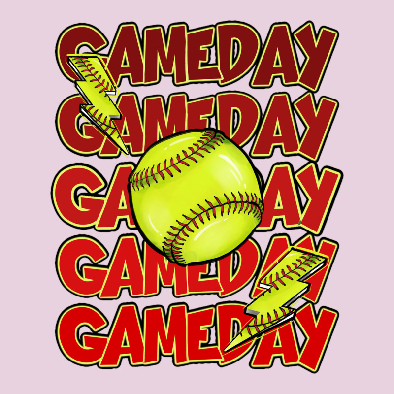Game Day Softball Lightning Bolt Ladies Tee by HowdyJamesFarm | Teevron