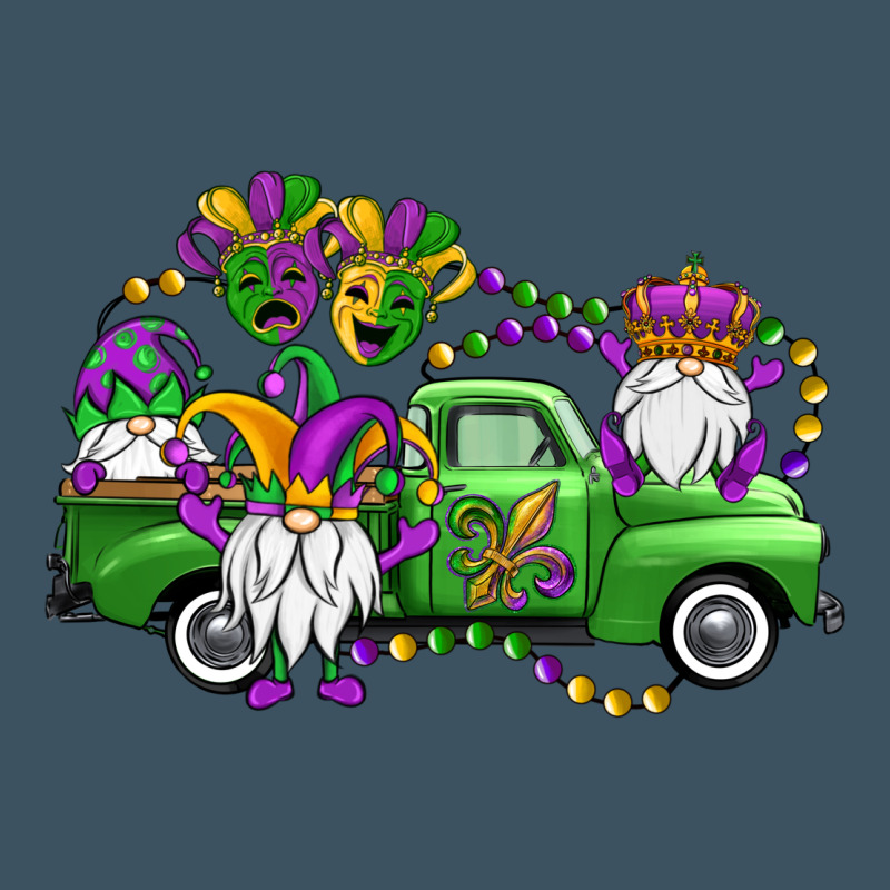 Mardi Gras Gnomes Truck Urban Heavy Tee by OliviaCreatesArt | Teevron