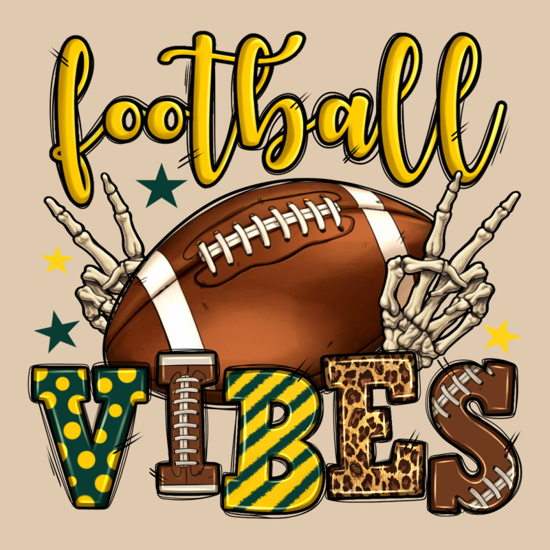 Football Vibes Yellow And Green Team Color Classic Tee by HowdyJamesFarm | Teevron