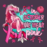 Dinosaur  In October We Wear Pink Heavyweight Hoodie | Teevron