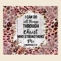 I Can Do All Things With Leopard And Glitter Premium Tee | Teevron