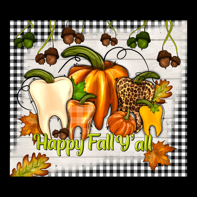 Happy Fall Y'all Teeth Premium Tee by TumblerDesignByShophia | Teevron