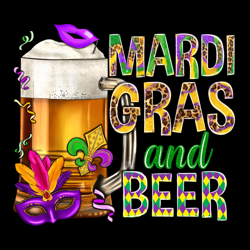 Mardi Gras And Beer Heavy Core Tee by NancyCooperArtShop | Teevron